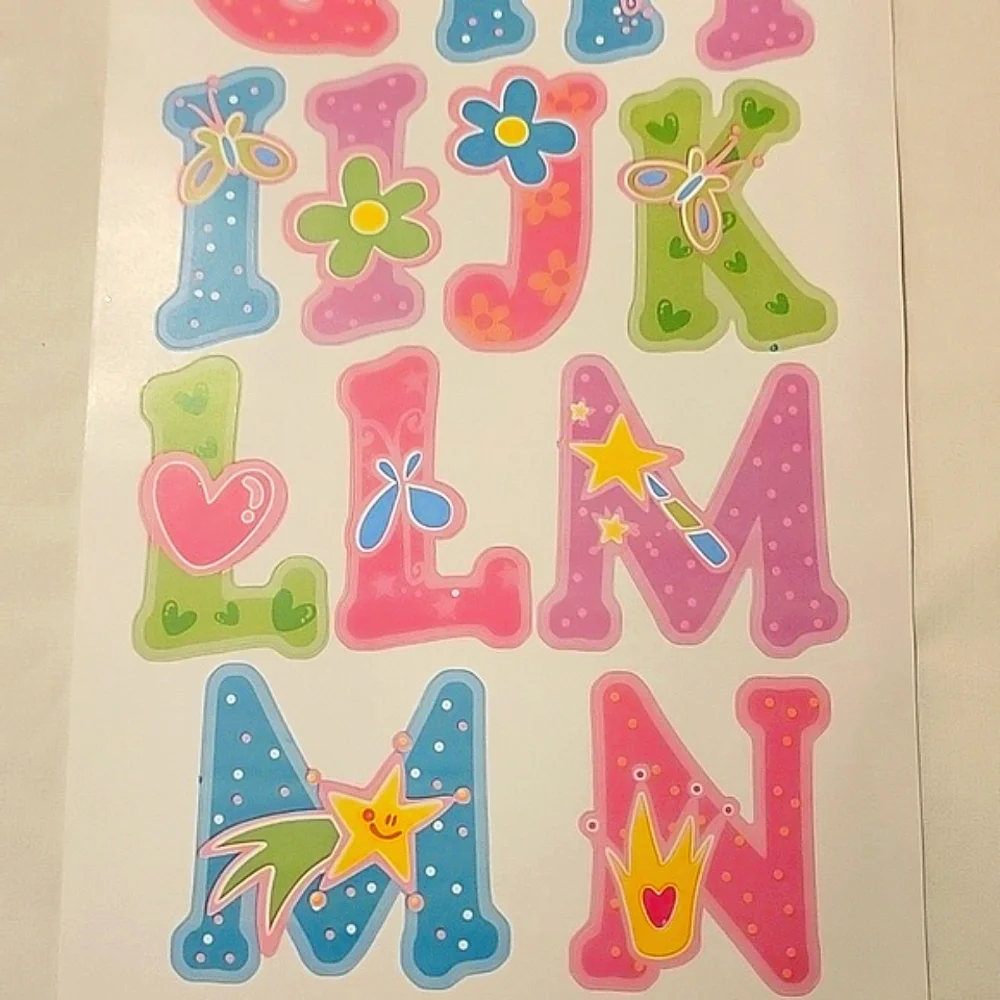 NEW Main Street Wall Creations Jumbo Wall Decals - Alphabet Collection
